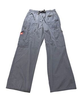 Women’s Dickies navy grey cargo pants with adjustable waist. Size medium